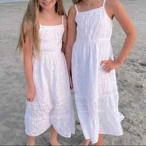 NWT Cat & Jack White Casual Kids Sun Dress ~6X